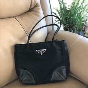 Authentic Black Prada Tote Nylon